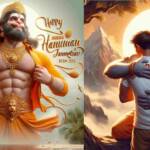 Hanuman jayanti bing ai image